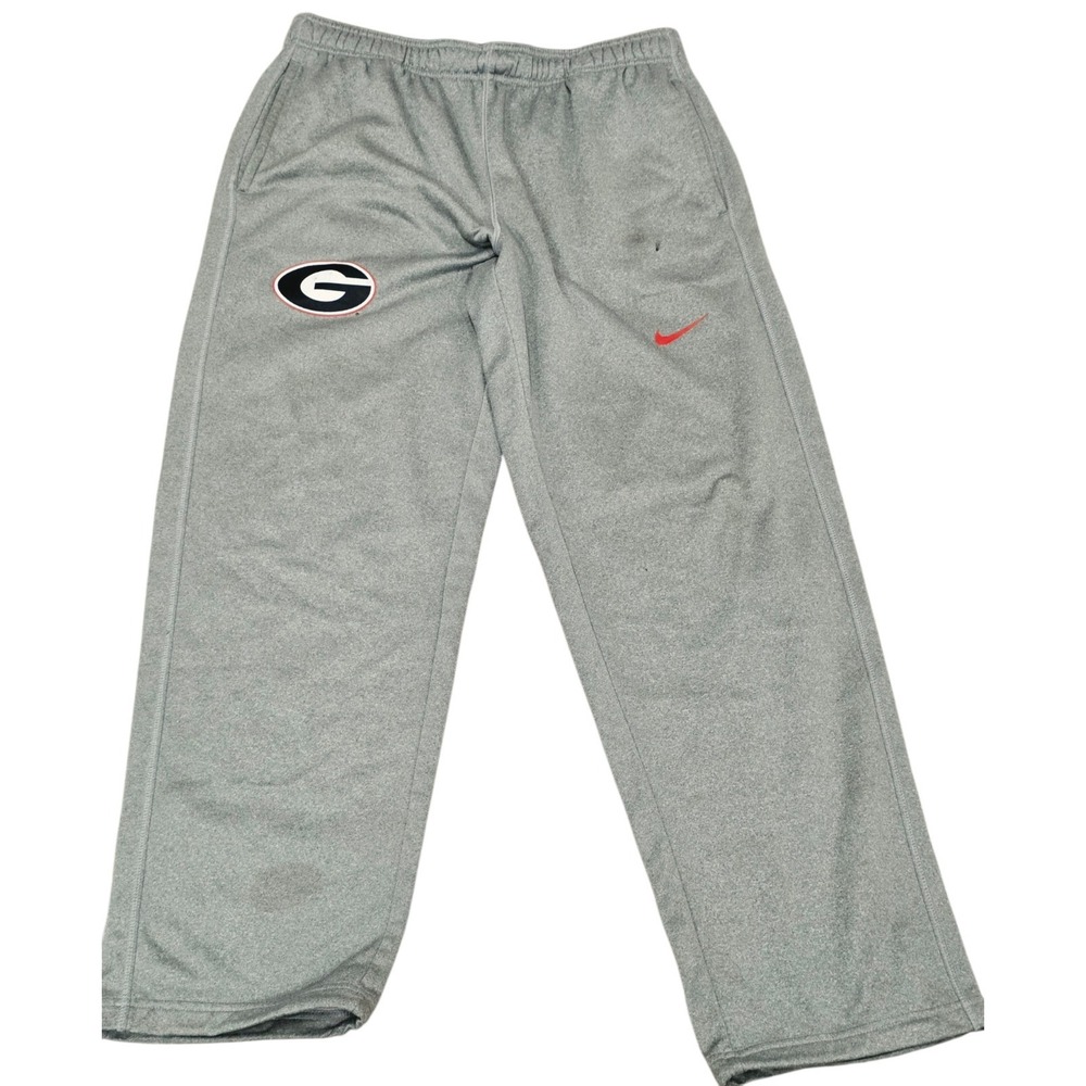 Nike Therma-FIT Georgia Bulldogs UGA Sweatpants Mens Large Gray Dawgs NCAA